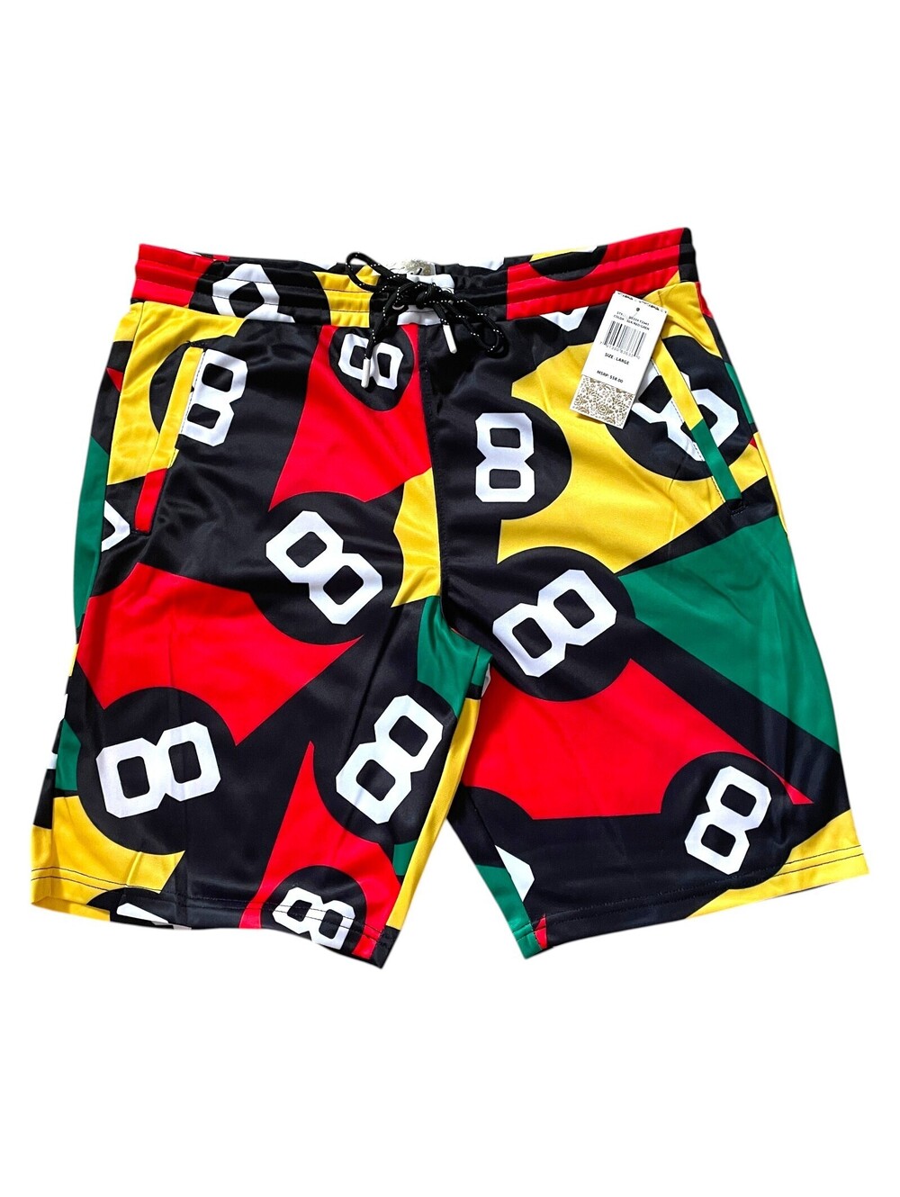 Fresh Prints of Bel Air Men's Drawstring Shorts LARGE NWT